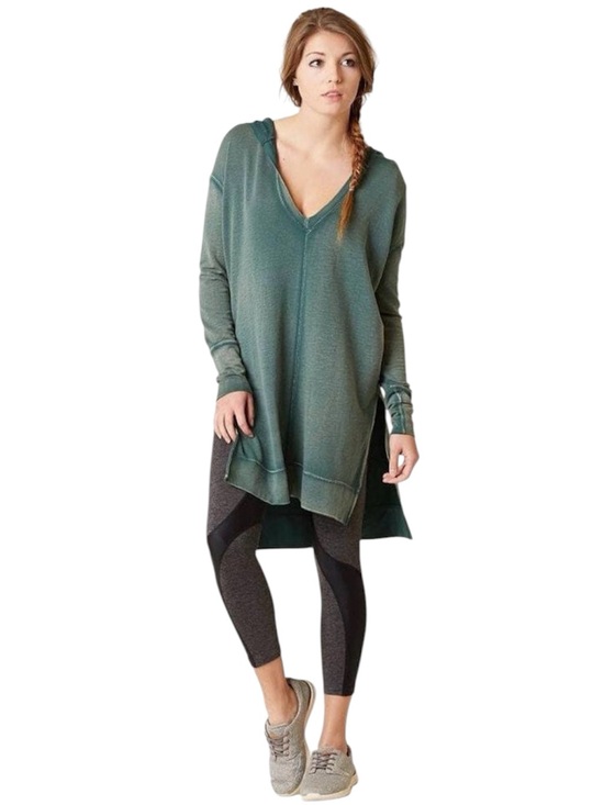 Free People Tops - Free People Queen of Hearts Tunic
Sweatshirt Green Size Large High Low